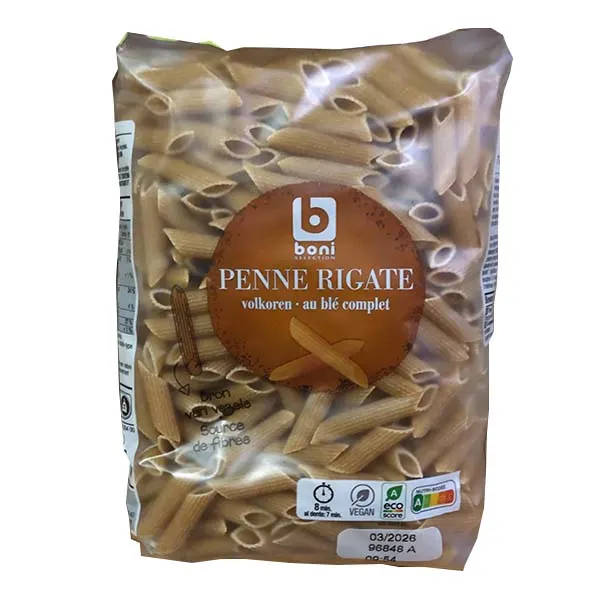 Boni Penne Rigate au blé complet